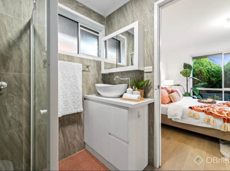 bathroom and shower staging
